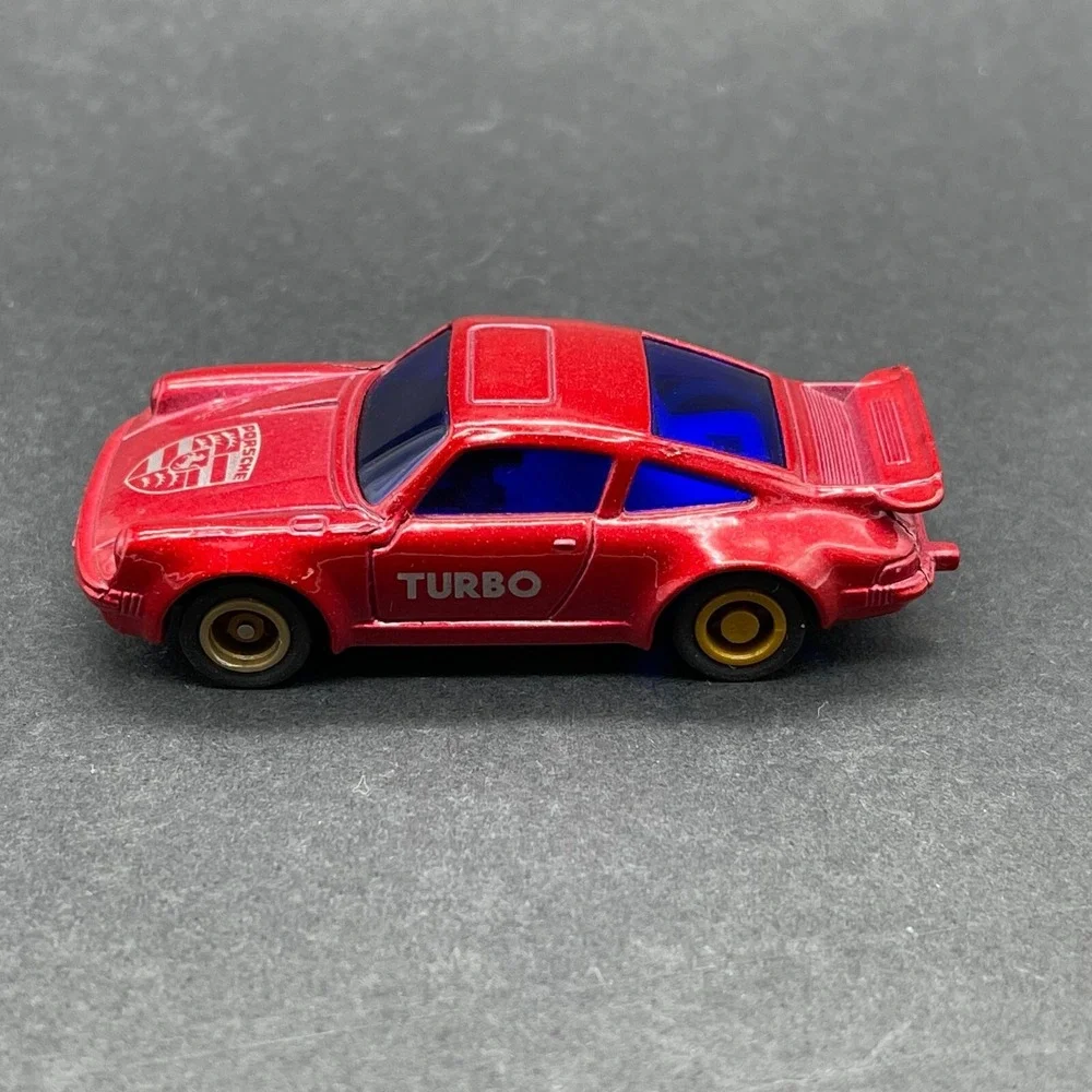 MC Toy Vehicle Pull Back Porsche Turbo‎ Car Red Diecast 1/64 Scale Loose